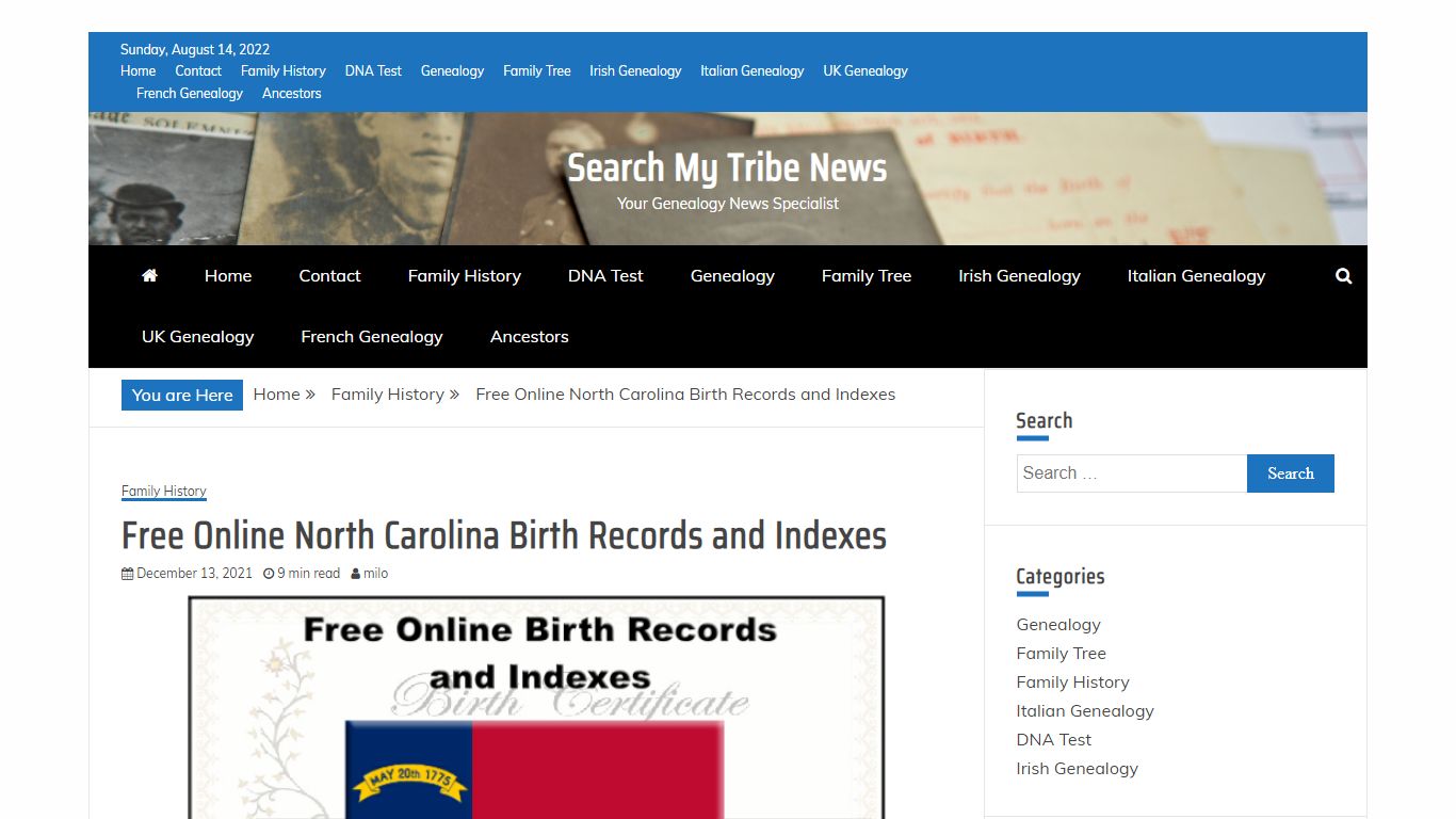 Free Online North Carolina Birth Records and Indexes ...